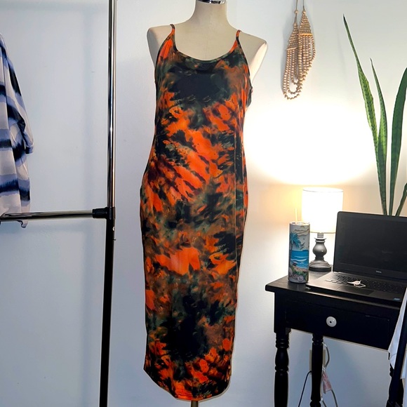 SHEIN Dresses & Skirts - Tie Dye Cami Bodycon Dress!🧡🍍🍍🍍